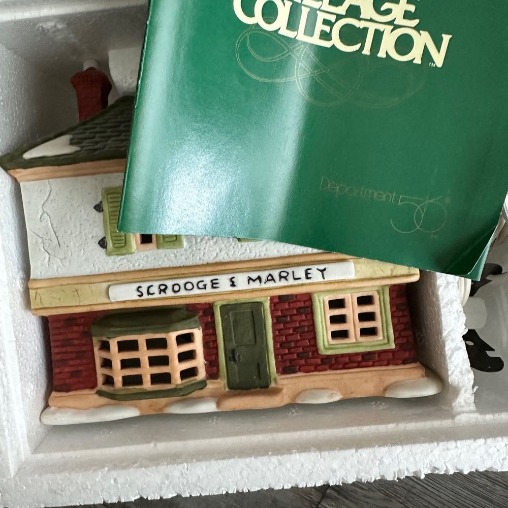 Department 56 Scrooge & Marley Red Brick Building